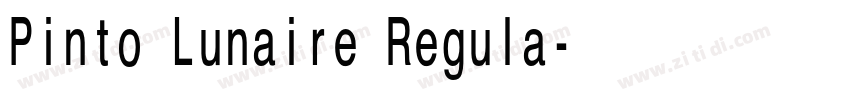 Pinto Lunaire Regula字体转换